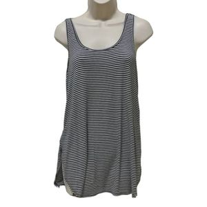 Maurices Black & White Striped Tank Top